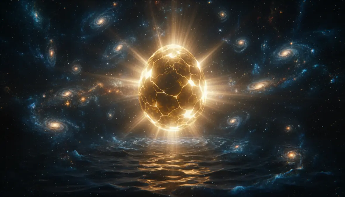 Cosmic egg creation myth symbolism showing ancient belief in eggs as origin of universe and fertility