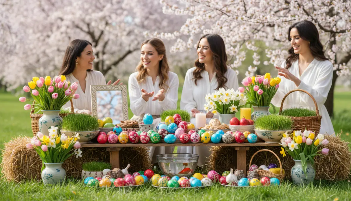 Spring renewal eggs and Easter egg symbolism in modern cultural traditions and festivals