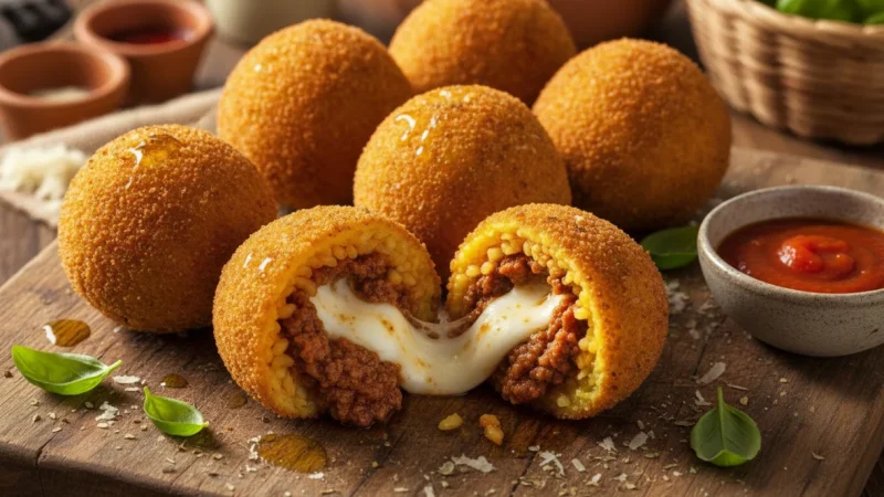 Arancini: Sicily’s Golden Rice Balls and Street Food Legacy