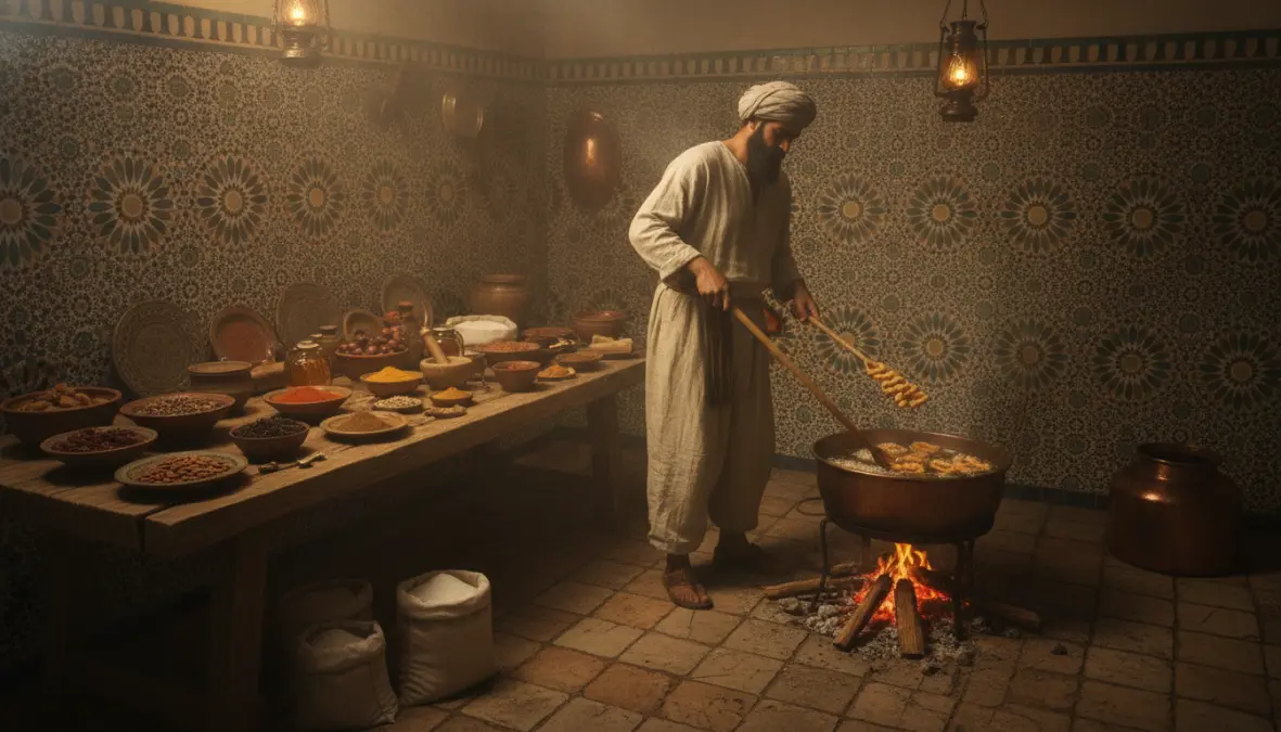 Moorish influence on Spanish cuisine showing Arab culinary traditions that influenced churros origin
