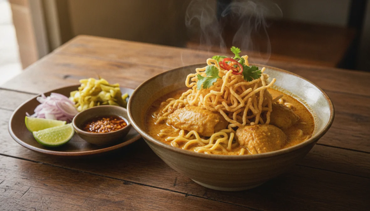 Khao Soi: Northern Thailand’s Iconic Coconut Curry Noodles with Burmese Roots