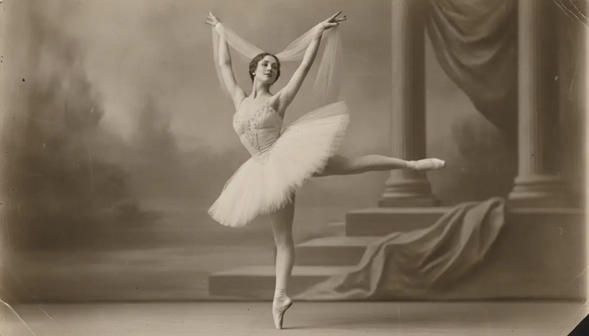 Anna Pavlova ballerina performing in the 1920s, the Russian dancer who inspired the creation of pavlova dessert