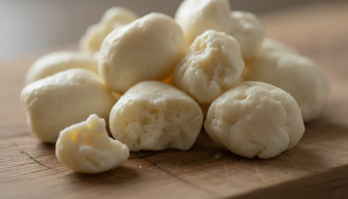 Formaggio fresco quebecchese squeaky cheese curds ingrediente essenziale della poutine autentica