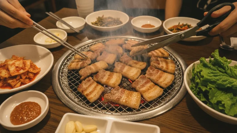 Samgyeopsal: Korea’s Pork Belly Culture and Social Grilling Ritual