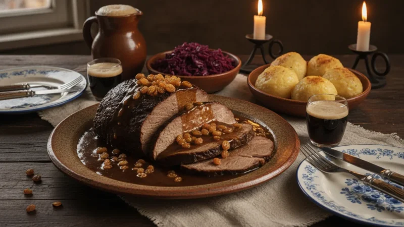 Sauerbraten: Germany’s Vinegar-Marinated Roast and Regional Pride