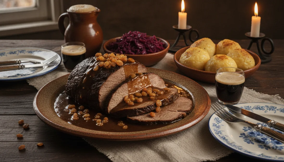 Sauerbraten: Germany’s Vinegar-Marinated Roast and Regional Pride