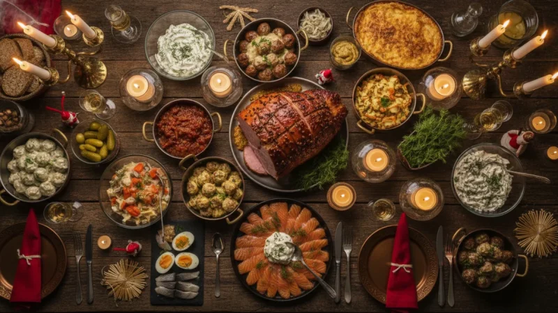 Smorgasbord Swedish Tradition: The Art of the Festive Buffet Table
