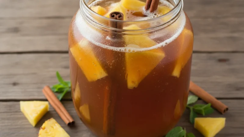 Tepache: Mexico’s Traditional Fermented Pineapple Drink and Street Food Staple