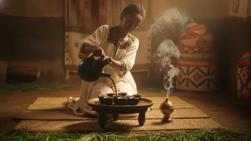 The Ethiopian Coffee Ceremony: A Sacred Journey Through Jebena Buna Tradition