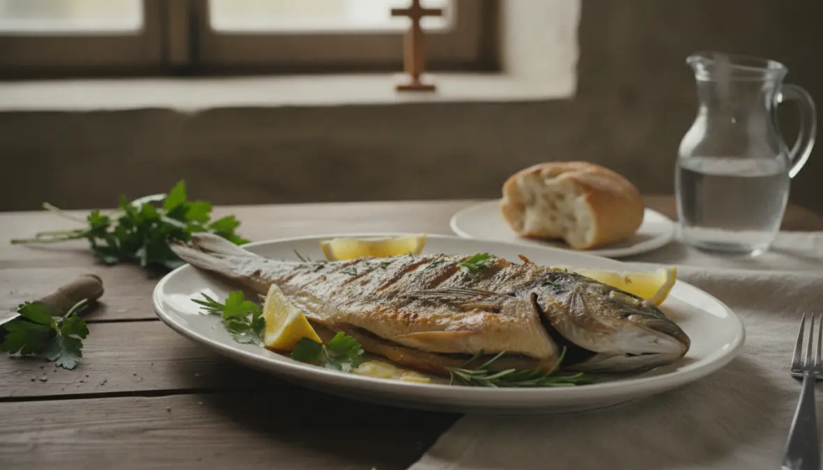 Catholic Friday fish tradition meal showing lent fish friday custom