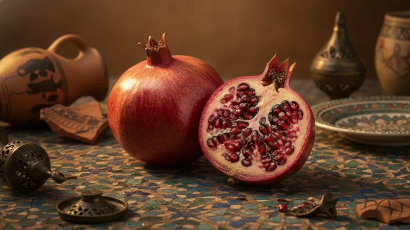 The Symbolism of Pomegranate in Mediterranean and Middle Eastern Cultures: From Ancient Myths to Modern Traditions